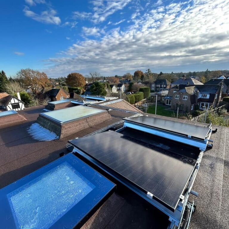Flat Roof Solar Panel System