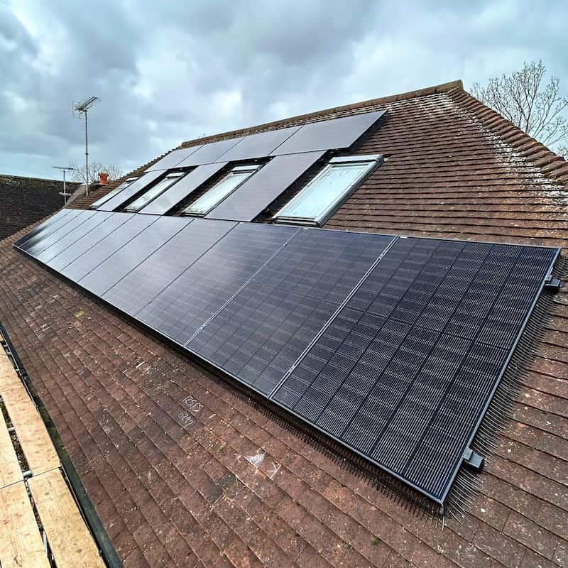 Solar PV Panels to Left Roof
