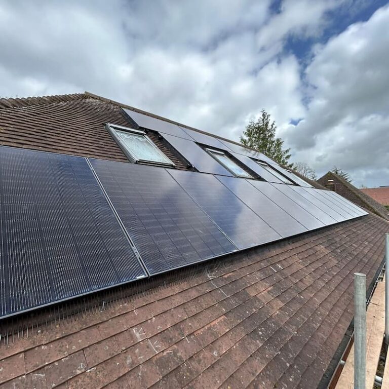 Solar PV Panels to Right Roof