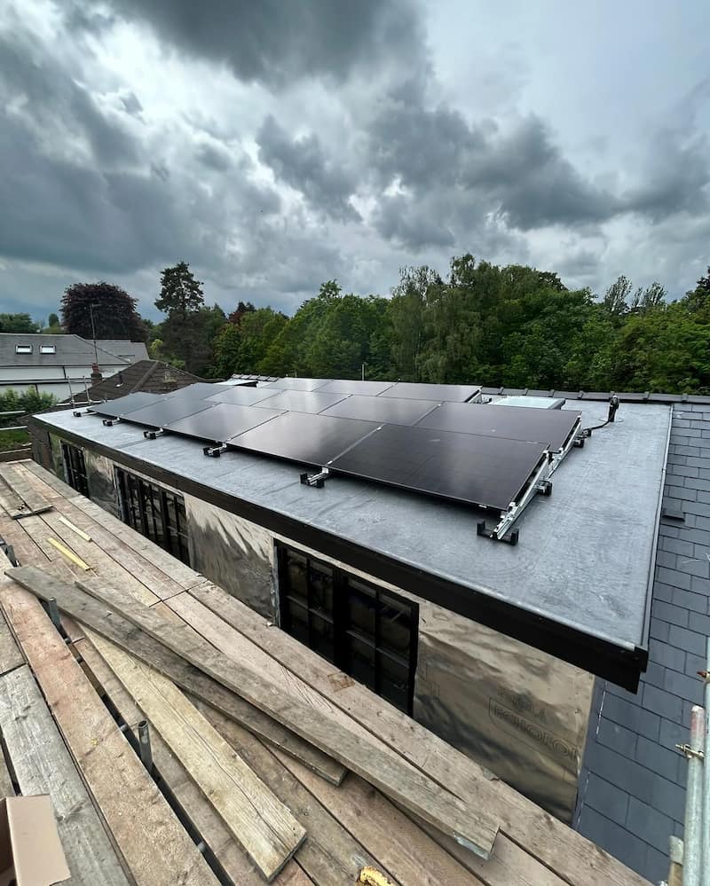 3 Rows Solar PV Panel Installation