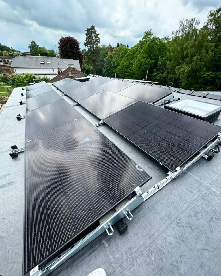 3 Rows Solar Panel Installation