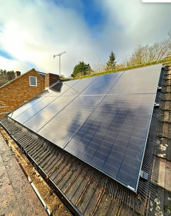 Solar Panels on Roof in High Wycombe