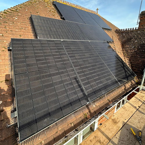 Solar Panel System Across Roof of Building Maidenhead