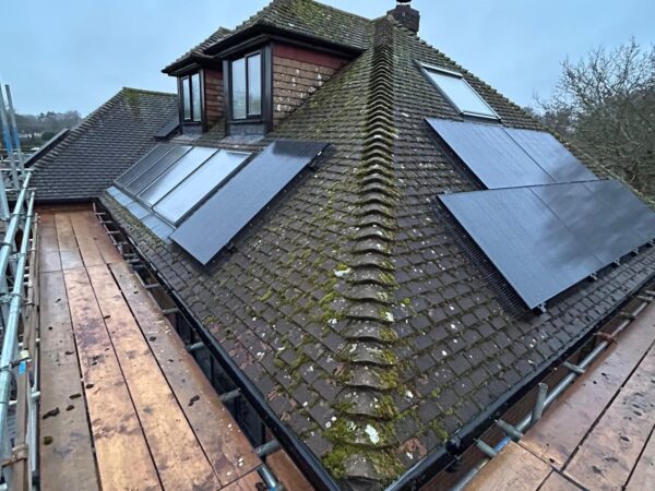 Beaconsfield solar panels on two sides of a roof