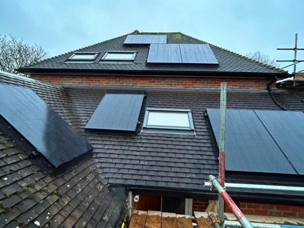 Multiple Solar Panels on a rooftop in Beaconsfield